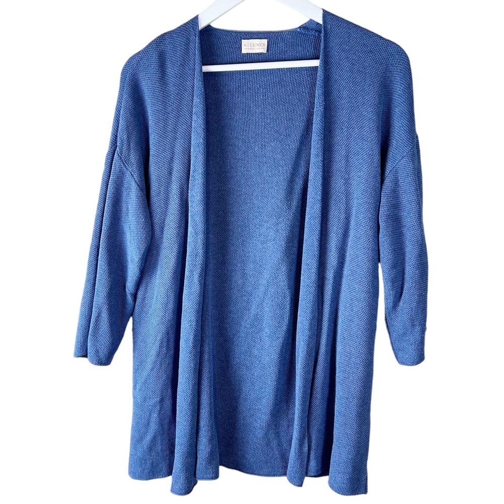 Mus & Bombon Barcelona‎ Open Cardigan Blue size xs Lenzing Viscose